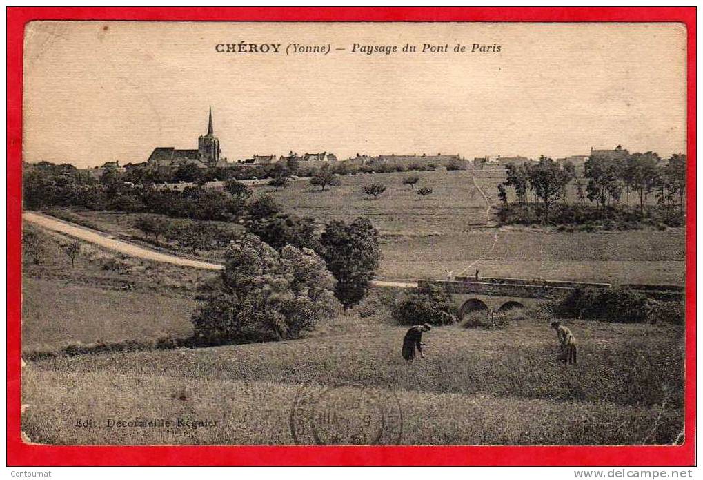 CPA 89 CHEROY Paysage Du Pont De PAris - Cheroy