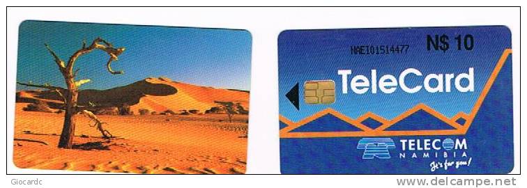 NAMIBIA - NAMIBIA TELECOM - DESERT (RED AND WITH DIFFERENT CHI)- USATA (USED)  - RIF. 2485 - Namibie