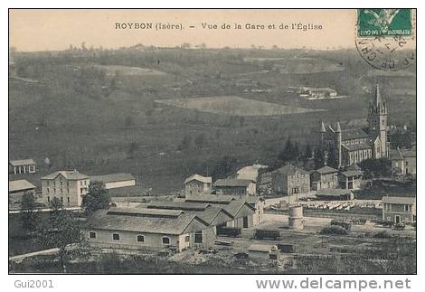 ROYBON  (38) VUE DE LA GARE - Roybon