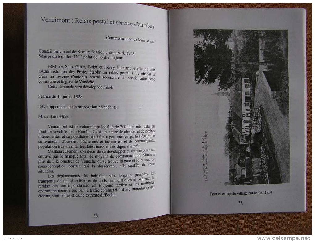 CEHG N° 38 Régionalisme Vencimont Relais Postal Sart Custinne Louette Saint Pierre - België