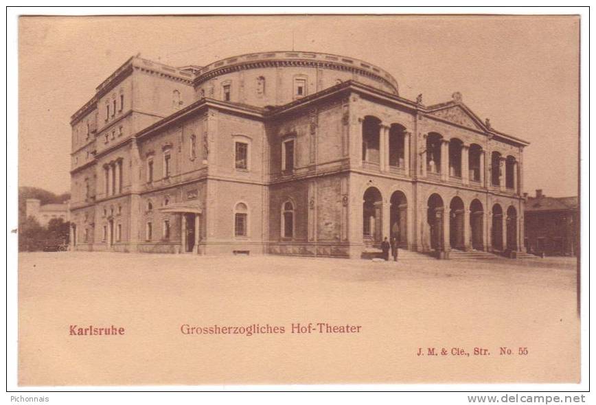 Allemagne  KARLSRUHE  Grossherzogliches Hof Theater - Karlsruhe