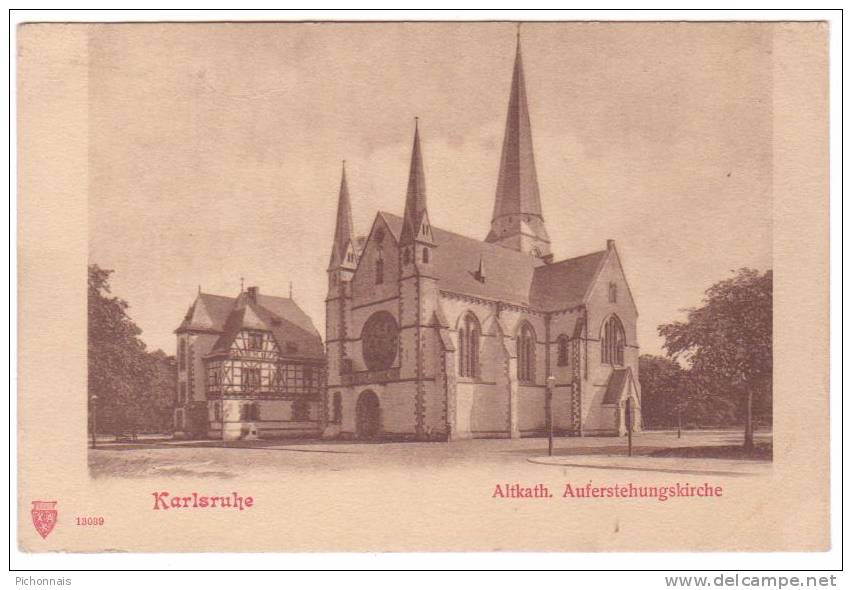 Allemagne  KARLSRUHE   Altkath Auferstehungskirche - Karlsruhe