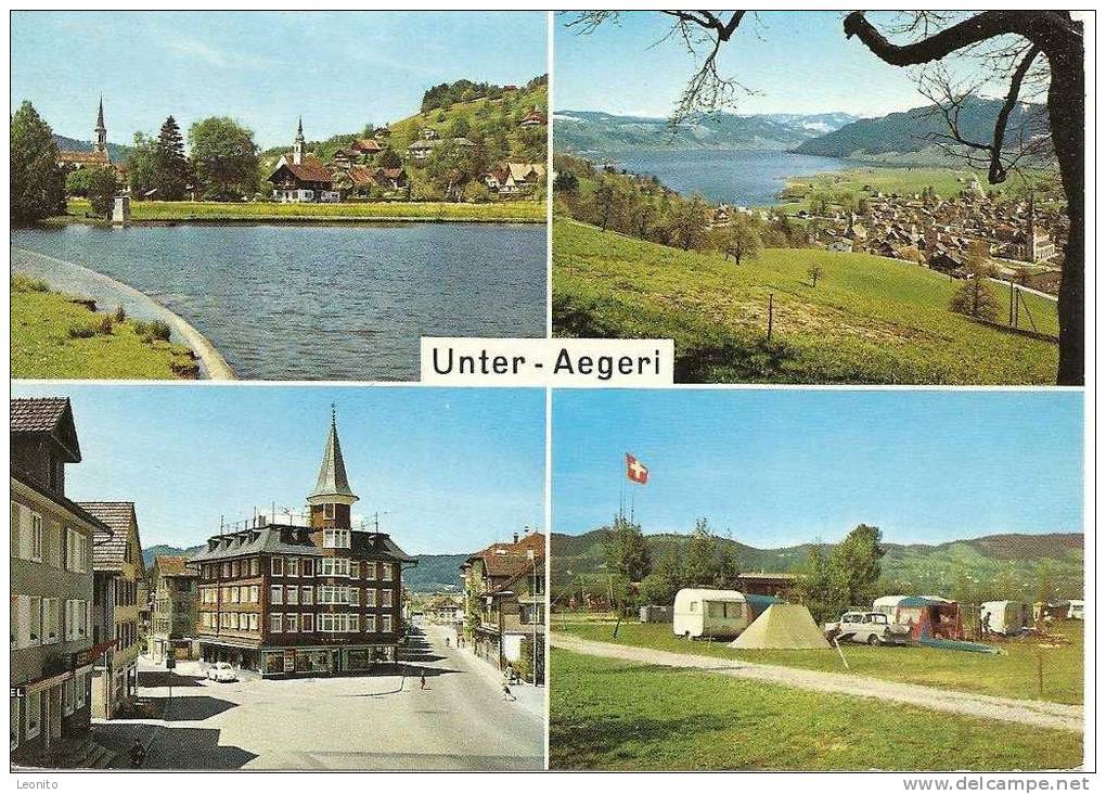 Unter - Aegeri 4-Bilder-Karte 1971 - Autres & Non Classés