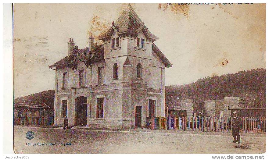 B10044 Brouvelieures Vosges No 56 La Gare Railway Station Not Used Perfect Shape - Brouvelieures