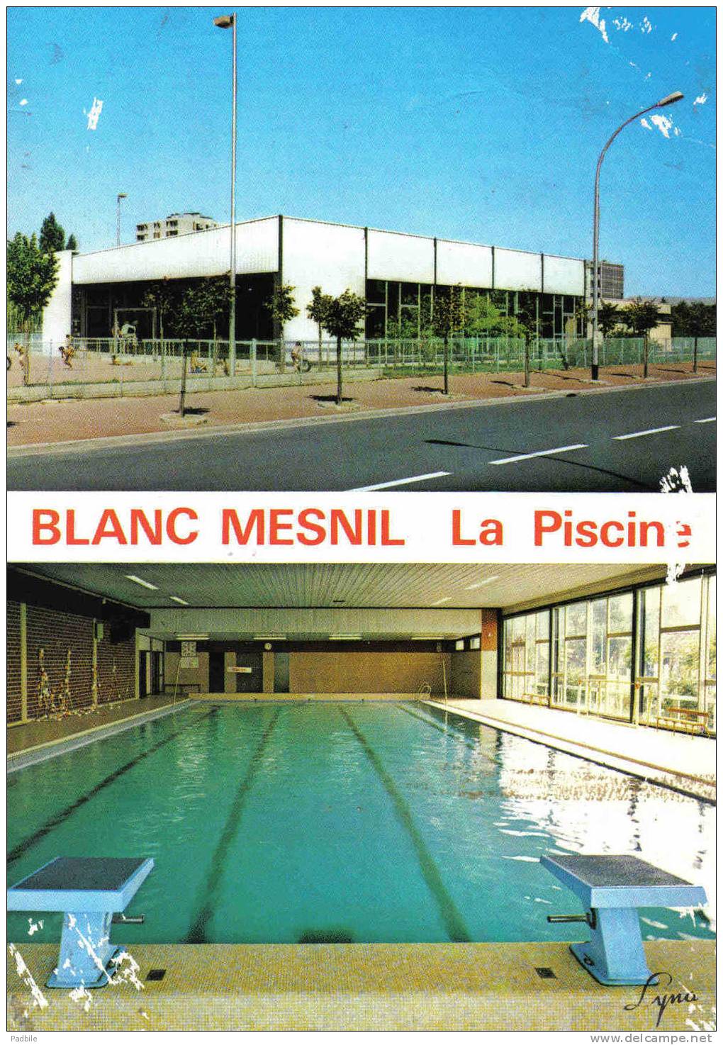 Carte Postale 93. Le Blanc-Mesnil  La Piscine  Trés Beau Plan - Le Blanc-Mesnil