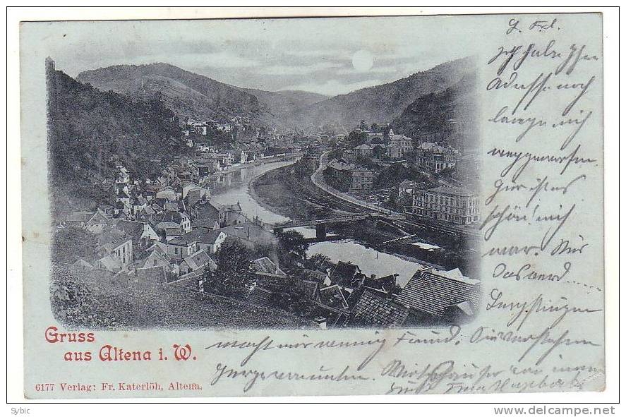 GRUSS AUS ALTENA - 1898 - Altena