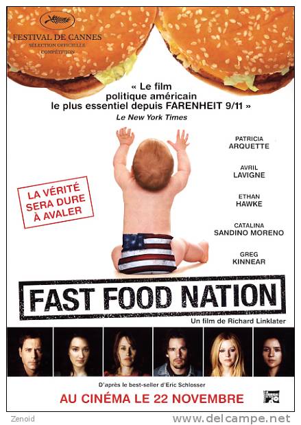 Depliant "Fast Food Nation" De Richard Linklater - Publicité Cinématographique