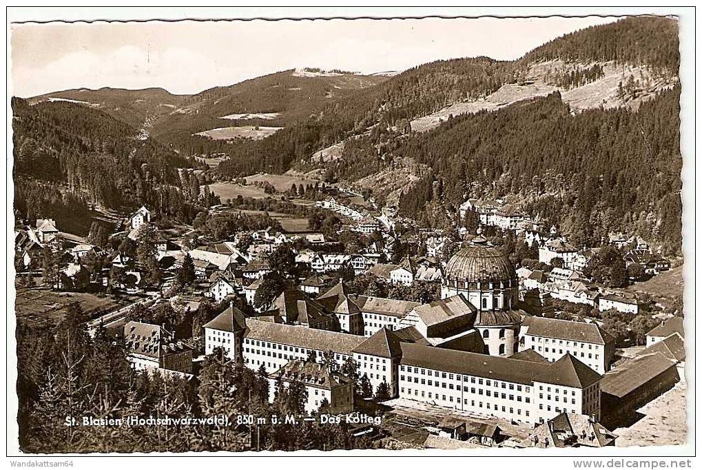 AK 6420 St. Blasien (Hochschwarzwald). 850 M ü. M. - Das Kolleg 16. 5.60.-17 (17b) ST. BLASIEN (SCHWARZW) H Nach München - St. Blasien