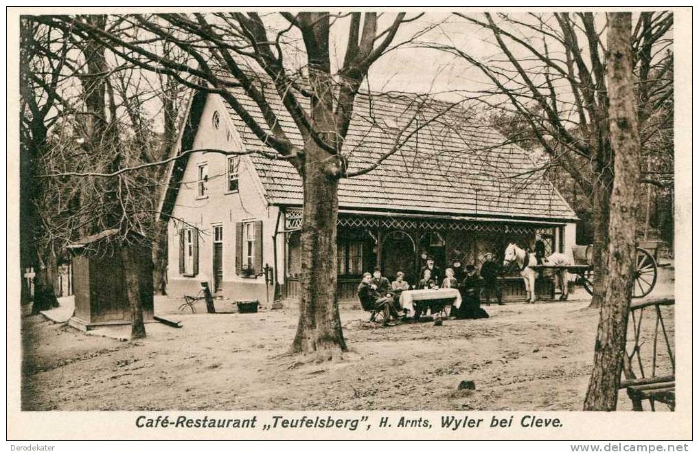 Cafe-Restaurant Teufelsberg, H.Arnts, Wyler Bei Cleve.No.3.Viering-Kuijsten. Out Nh. Gut. - Kleve