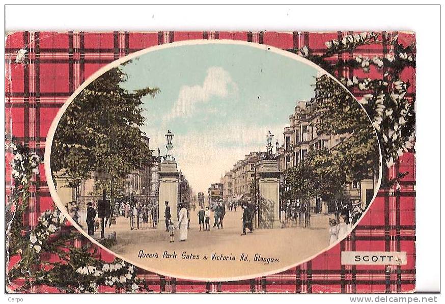 Queen's Park Gate & Victoria Rd.,  Glasgow. - Lanarkshire / Glasgow