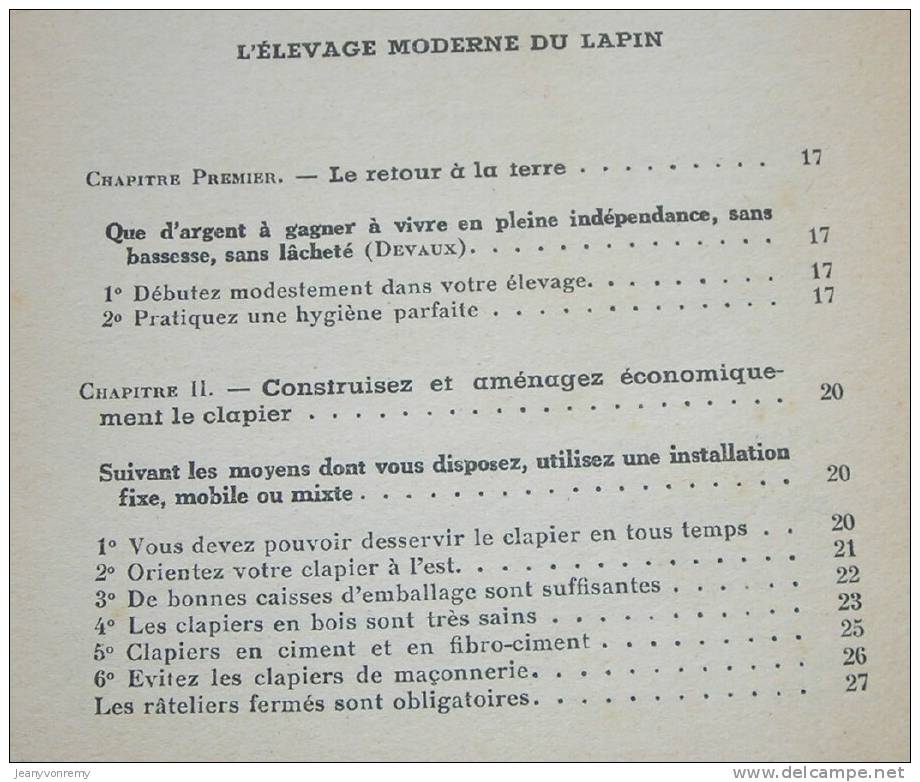 L´élevage Moderne Du Lapin Et 94 Consultations Utiles - Par G. Lissot - 1960. - Tiere