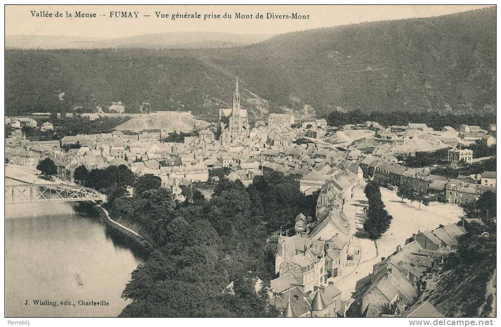 FUMAY - Vue Générale Prise Du Mont De Divers-Mont - Fumay
