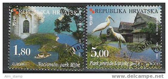 1999 Kroatien   Mi. 498-9 Used  Europa - 1999