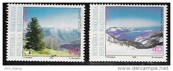 1999  Makedonien  Mi. 162-3**MNH Europa - 1999