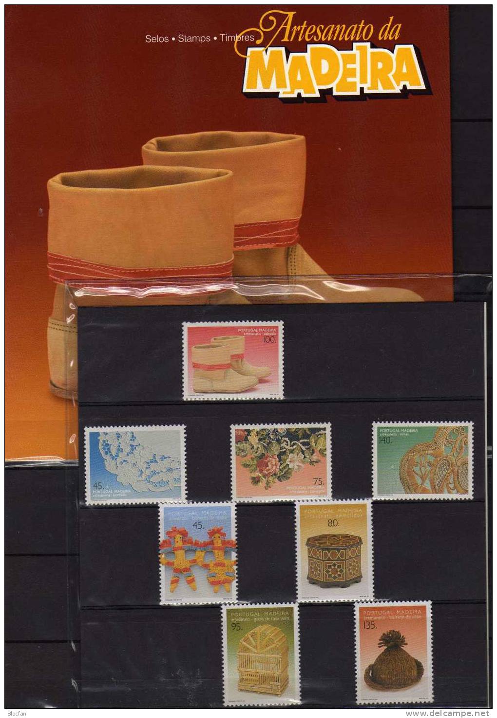 Art Of Madeira Portugal Booklet 1/1995 ** 22€ Truhe Stickerei Mütze Teppich Schuhe Korb-Flechterei Brot-Figur Vogelkäfig - Collezioni