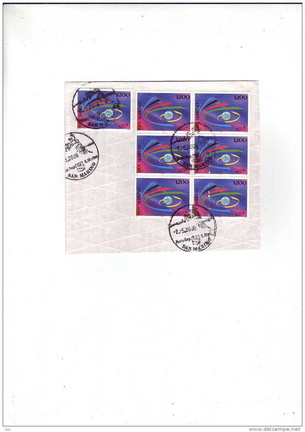 S: MARINO 1995 - Sassone  1457°  (blocco Di 7) - Un Valore Difettoso - Used Stamps