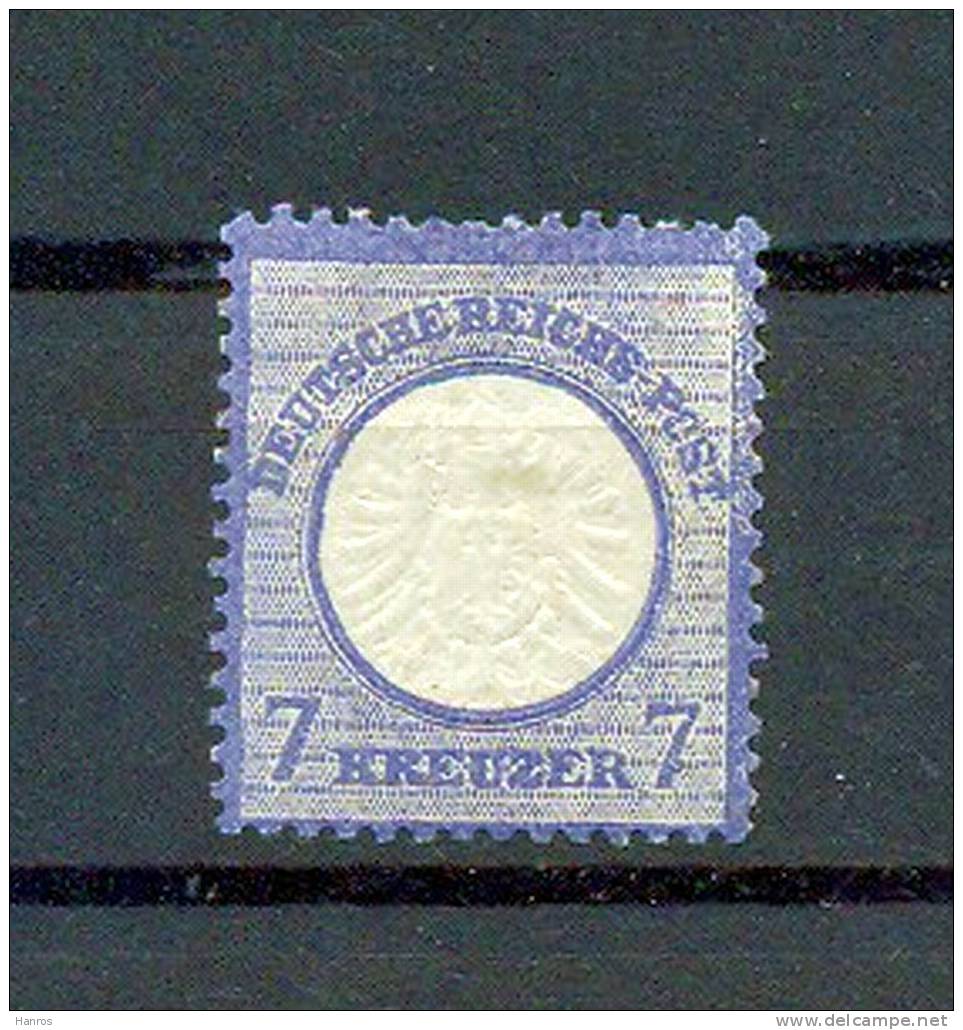 1872, 1. April. Freimarke: Adler Mit Großem Brustschild, 26*, 7 Kr. Grau,ultramarin,dkl, Graublau, M€ 40,-- - Ungebraucht