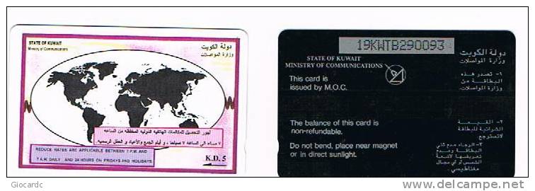 KUWAIT - GPT M.O.C - 1994  OVERSEAS OFF PEAK    -   CODE 19KWTB -  USATA (USED)  -  RIF. 1738 - Kuwait