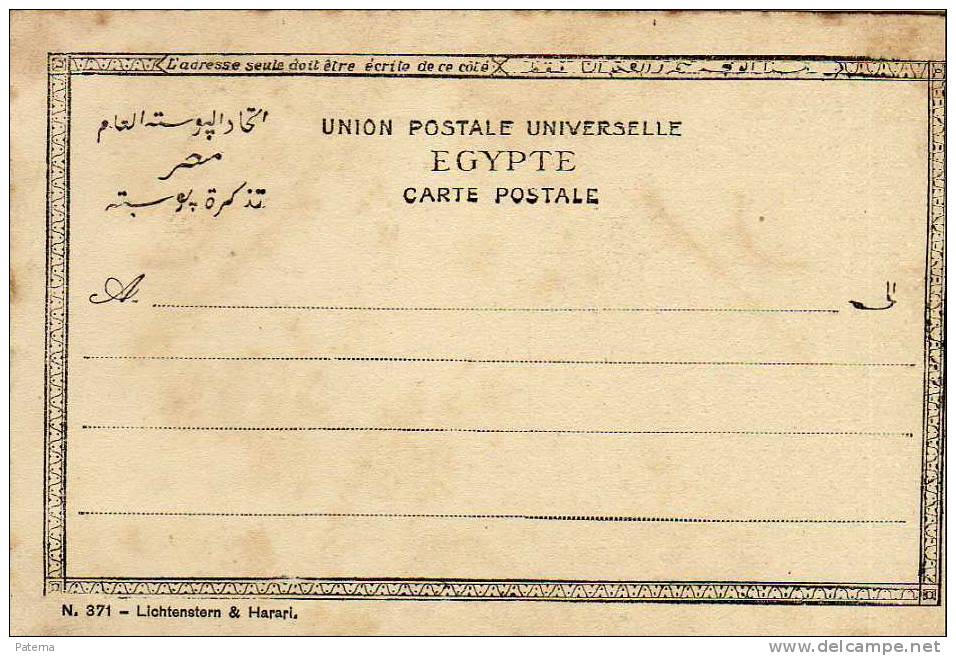 3672  Postal, Beduino  Con Borrico, Egipto,Egypt, Agypten , Post Card,, - Personnes