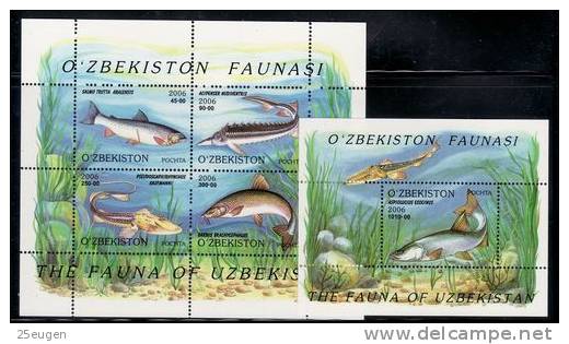 UZBEKISTAN  2006 FISHES MNH - Uzbekistan