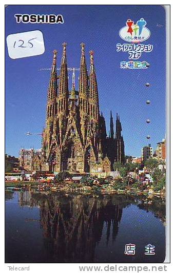 Telecarte TARJETA L´ESPAGNE Reliée (125) Telefonkarte SPANIEN Verbunden * Phonecard SPAIN Related * BARCELONA - Paysages