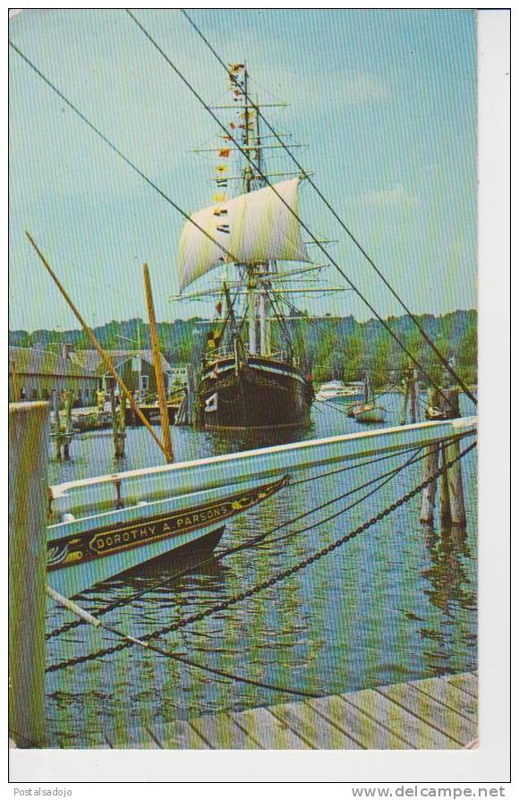 (EUA270) MYSTIC SEAPORT. SHIP GEORGE STAGE. BATEAU - Other & Unclassified