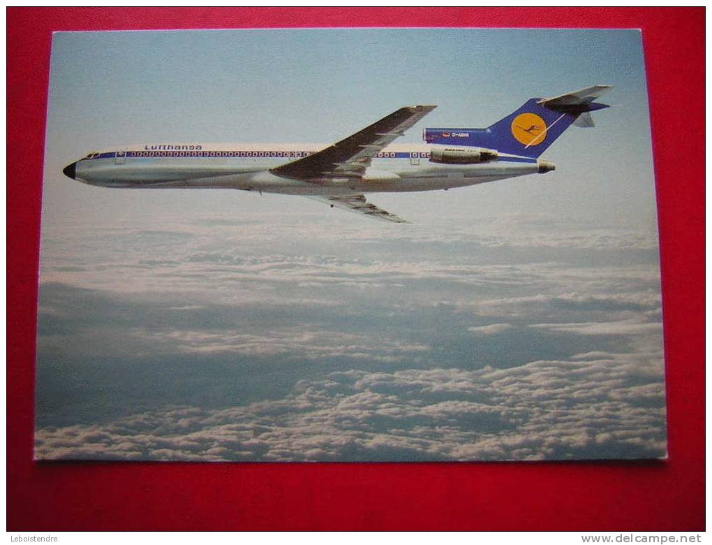 CPM-THEME AVIATION-AVION-LUFTHANSA-BOEING 727 EUROPA JET-PHOTO RECTO/VERSO-NON VOYAGEE-CARTE EN BON ETAT,AVEC DES COINS - 1946-....: Moderne