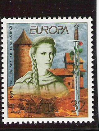 1997 Lettland     Mi. 453** MNH  Europa: Sagen Und Legenden - 1997