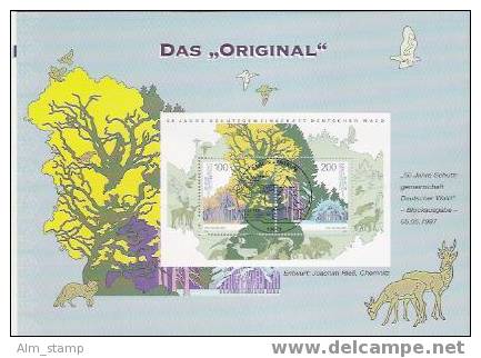 1997 Deutschland  Mi. Bl. 38 FD Used  Schutzgemeinschaft Deutscher Wald - 1991-2000