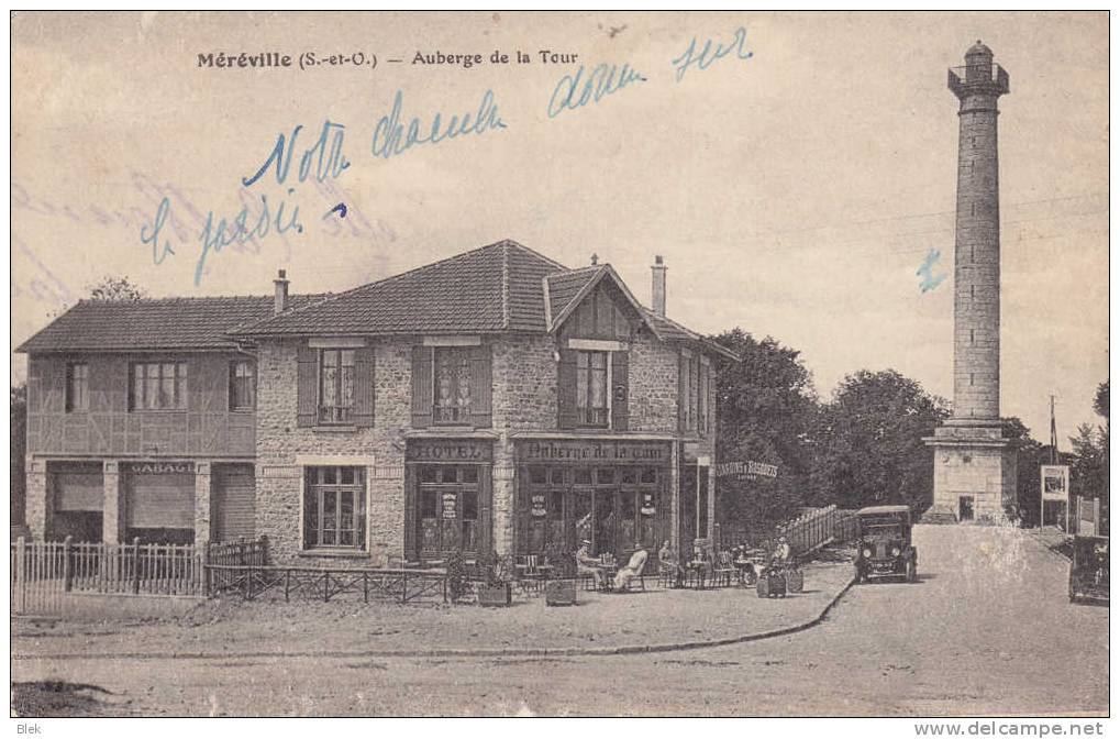 91. Essonne : Méréville : Auberge De La Tour . - Mereville