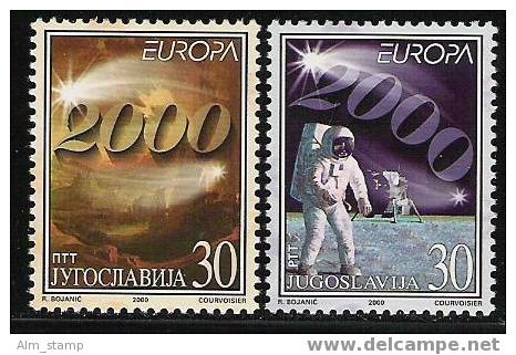 2000 Jugoslavien   Mi.  2975-6 ** MNH Europa - 2000