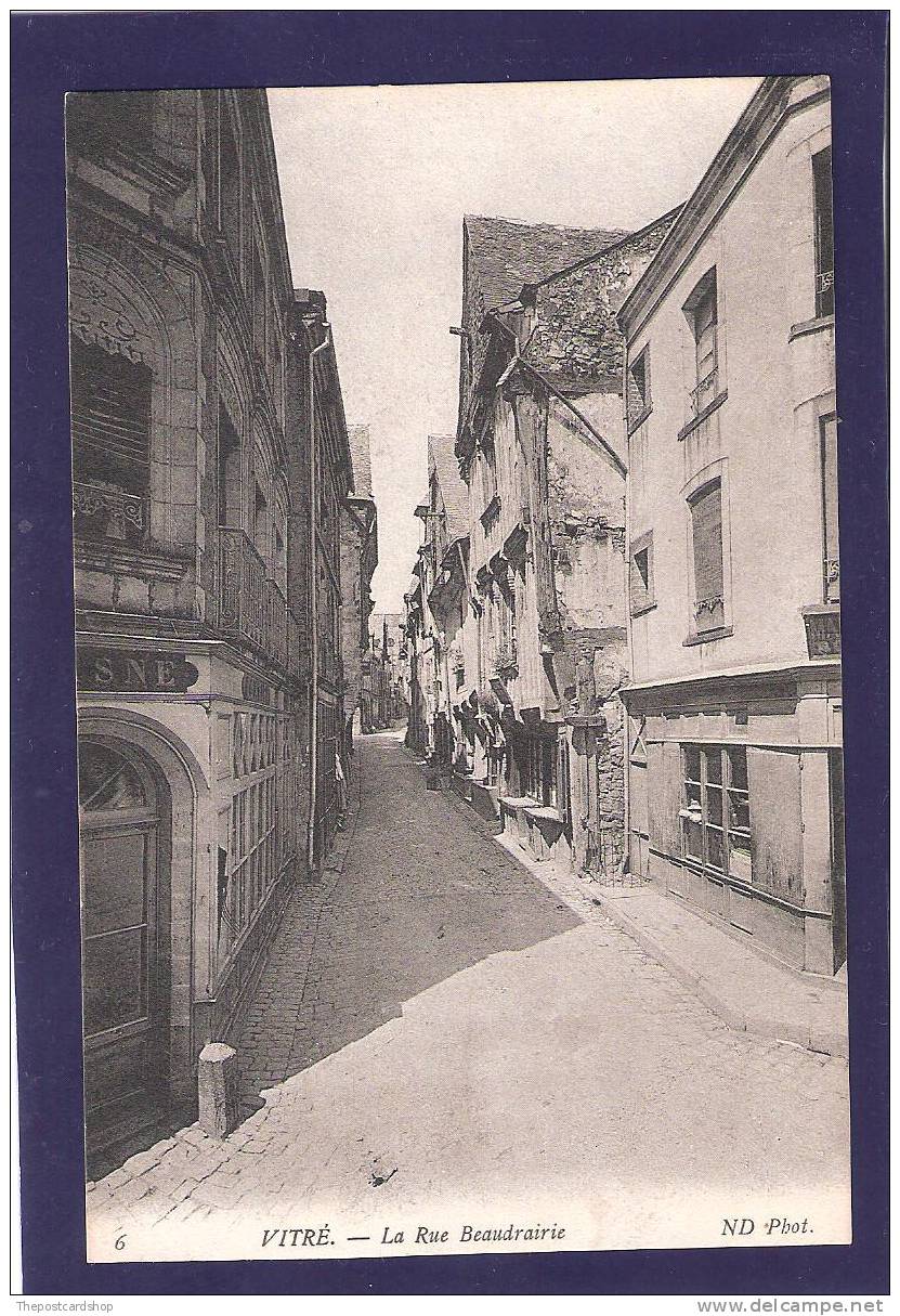 CPA 35 VITRE LA RUE BEAUDRAIRIE ND PHOT No.6 MORE FRANCE FOR SALE @1 EURO Or Less - Vitre