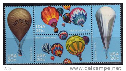 USA.Ballons A Air Chaud Et Helium .  4 T-p Neufs ** Yv.# 1464/67 - USA