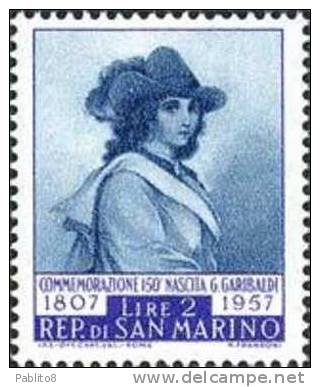 SAN MARINO 1957 GARIBALDI SERIE COMPLETA TIMBRATI - Usati