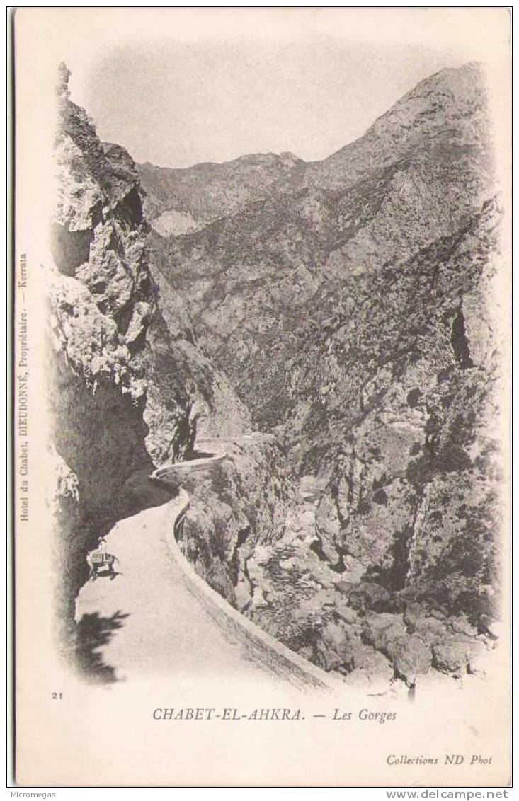 CHABET-EL-AHKRA - Les Gorges - Bejaia (Bougie)