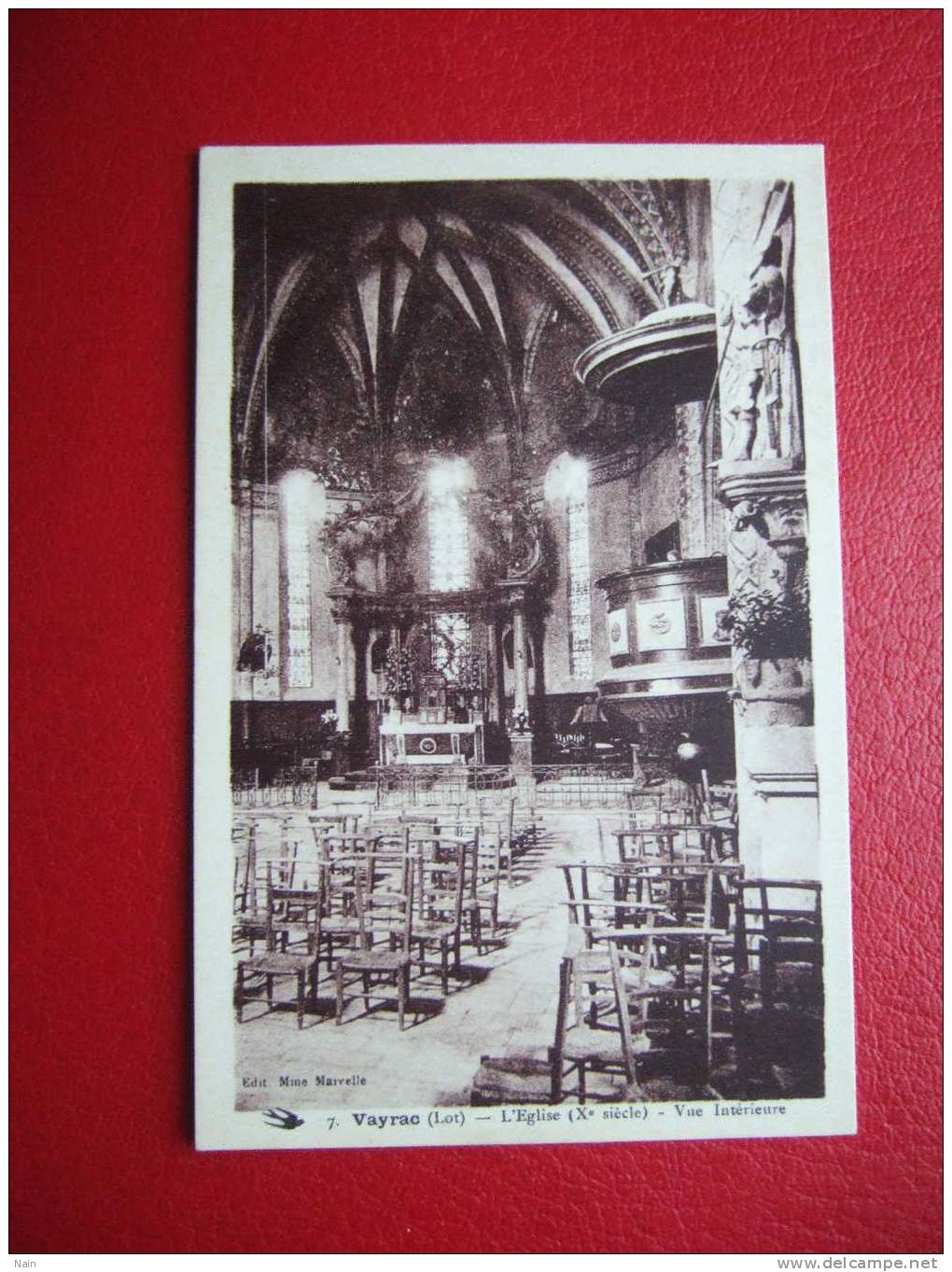 46 - VAYRAC ( Lot ) - L'EGLISE ( Xe Siècle ) - VUE INTERIEUR - RARE - - Vayrac