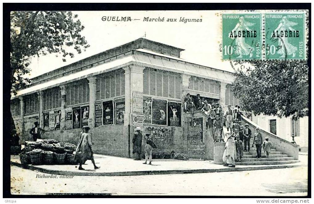 CPSM. GUELMA. Marché Aux Légumes. / Ed. Richardot. - Guelma