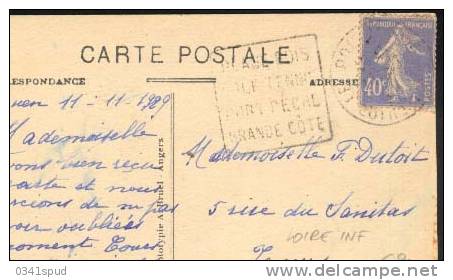 1929  France 44  Le Pouliguen Daguin Golf  Tennis  Sur Carte - Golf