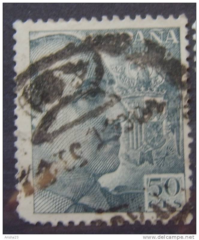 OS.22-1-1. Spain, Espana Correos, 1939 - 1949 - 50 Cts - Franco - Used Stamps