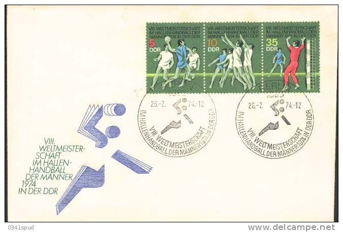 1974  Allemagne DDR   Handball  Pallamano - Hand-Ball