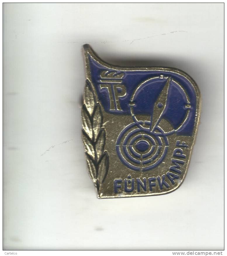 Germany - DDR - Old Pin Badge - Funfkampf - German Pioneer Pin Badge - Other & Unclassified