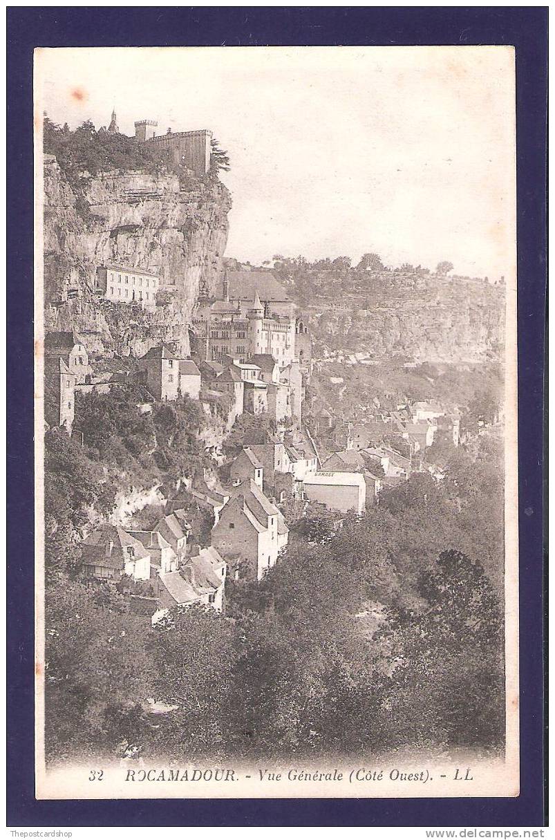 CPA 46 ROCAMADOUR Vue Generale Cote Ouest LL LOUIS LEVY No32 MORE ROCAMADOUR FOR SALE @1 EURO OR - Rocamadour