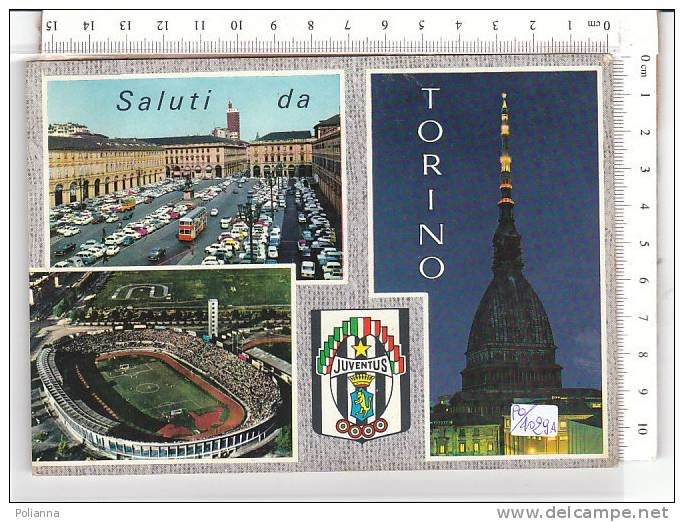 PO4029A# TORINO - Vedutine MOLE ANTONELLIANA - STADIO COMUNALE - SCUDETTO CALCIO JUVENTUS  VG 1963 - Mole Antonelliana