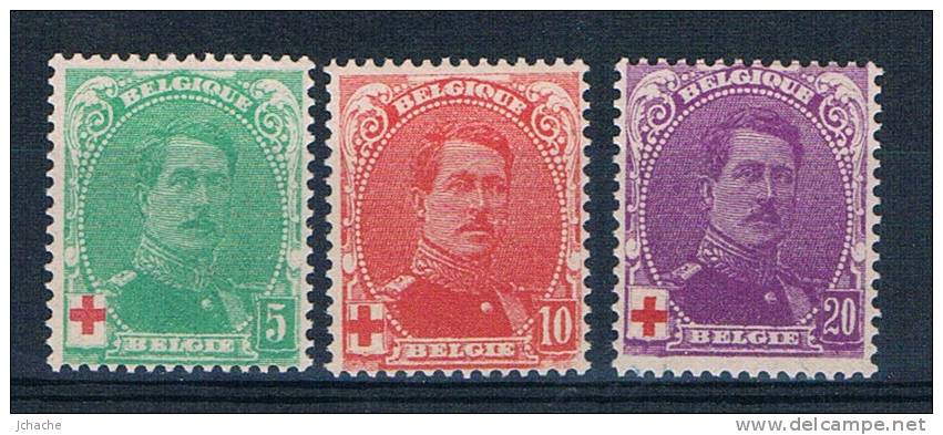 129-131 CROIX ROUGE XXX (MNH) - 1914-1915 Red Cross