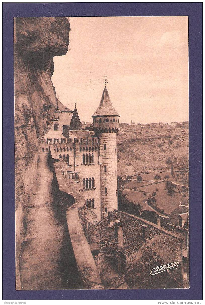 CPA 46 ROCAMADOUR LE CHEMIN DE RONDE TASSAINT BERGERAC MORE ROCAMADOUR FOR SALE @1 EURO OR Less - Rocamadour