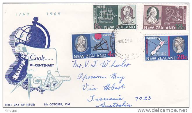 New Zealand-1969 Cook Bicentenary FDC  Addressed - Other & Unclassified