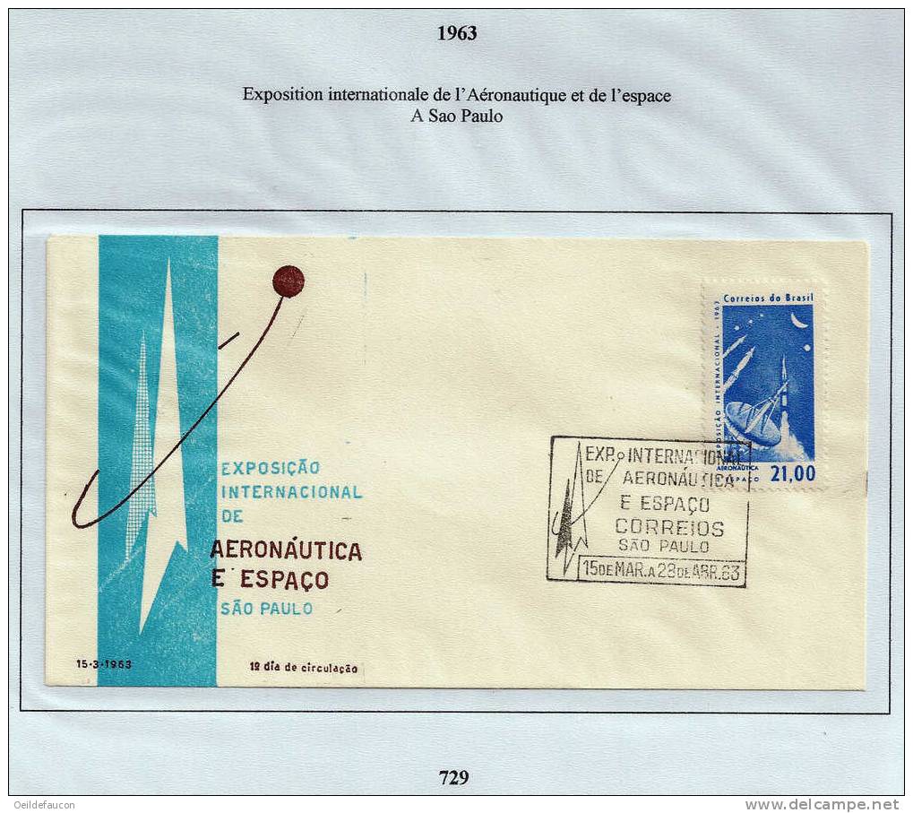 BRESIL - FDC Timbre 729 - Südamerika