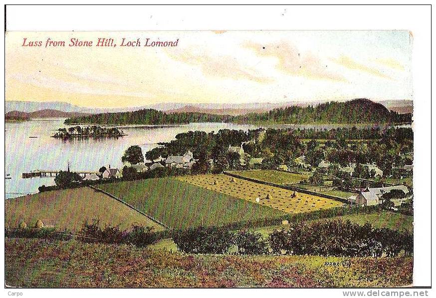 Luss From Stone Hill, Lock Lomond. - Dunbartonshire