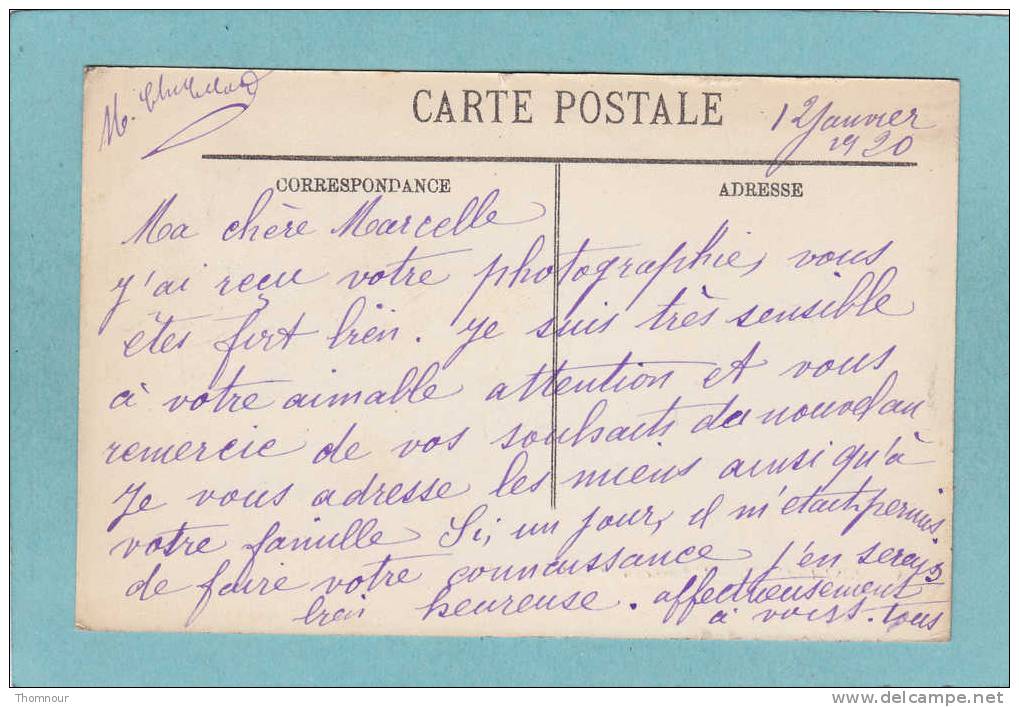 MOSTAGANEM .  -  L´ Avenue  Du  1er  De  Ligne.  -  1920  -  BELLE CARTE ANIMEE   - - Mostaganem