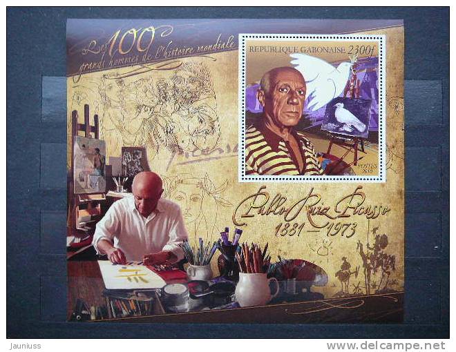 Gabon 2010 Art Picasso Painting S/s ** MNH Gabonaise Private Issue - Picasso